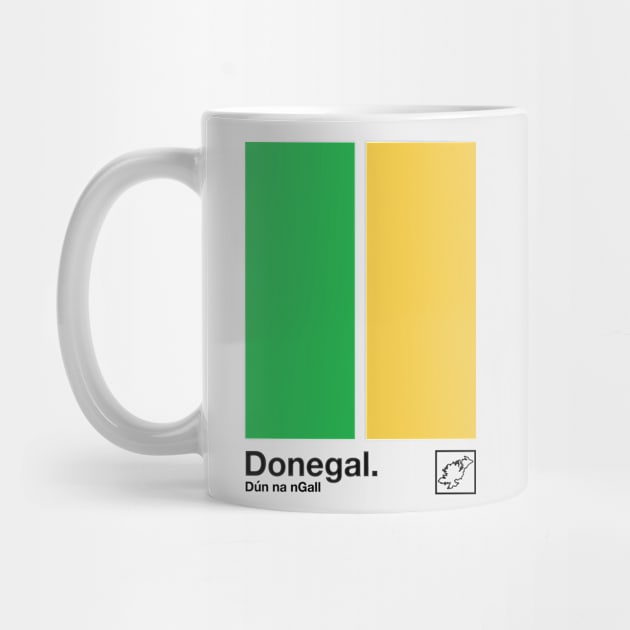 County Donegal / Original Retro Style Minimalist Poster Design by feck!